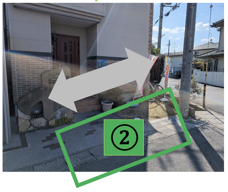 停車位置②