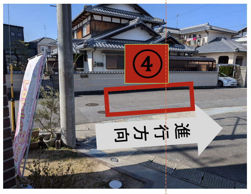停車位置④